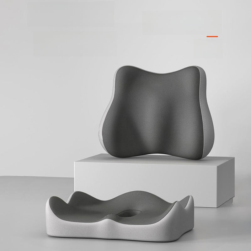 Ergonomic Memory Foam Lumbar and Seat Cushion