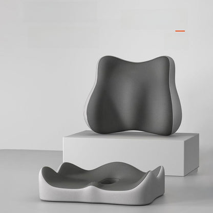 Ergonomic Memory Foam Lumbar and Seat Cushion